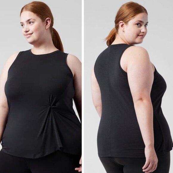 Athleta | Radiate Twist Tank In Black - Picture 2 of 13
